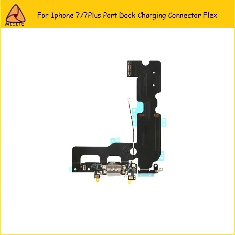 10pcs NEW Charger Charging Port USB Dock Connector For iPhone7 7G Headphone Audio Jack Flex Cable replacement parts