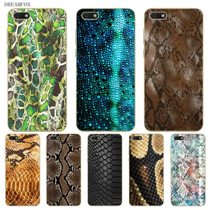 

N398 Snake Skin Soft TPU Silicone Case Cover For Huawei Honor 6A 6C 6X 7A 7C 7S 7X 8 Lite Pro