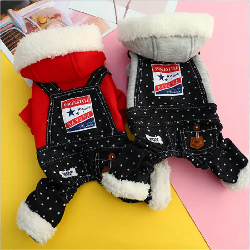 

Autumn/Winter Cartoon Pet Puppy Cat Coats Jacket Warm Fleece Dog Costumes Clothes for Small Dogs Chihuahua Yorkshire Clothing
