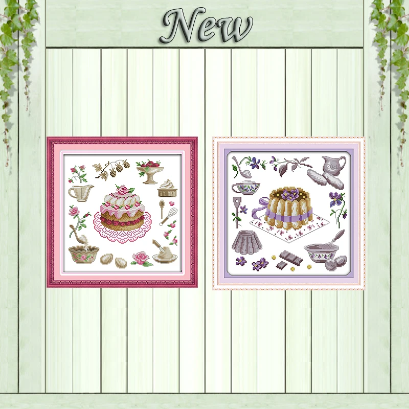 

Birthday Cake cartoon decor patterns counted printed on canvas DMC 14CT 11CT chinese Cross Stitch Needlework Set Embroidery kits