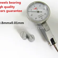 Прямая 0-0,8 мм 0,01 мм Циферблат тестовый индикатор с 7 драгоценностей 3 года гарантии качества
