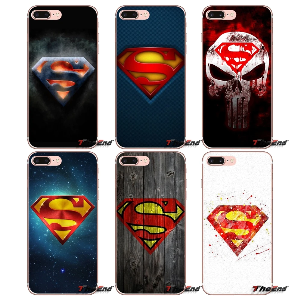 Чехол Marvel hero Man из стали с логотипом Супермена для Apple iPhone X 4 4S 5 5S SE 5C 6 6S 7 8 Plus 6Plus 7plus