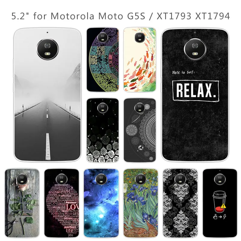 Чехлы для Motorola Moto G5S мягкие прозрачные силиконовые чехлы XT1793 XT1794 XT1792 5 2 дюйма