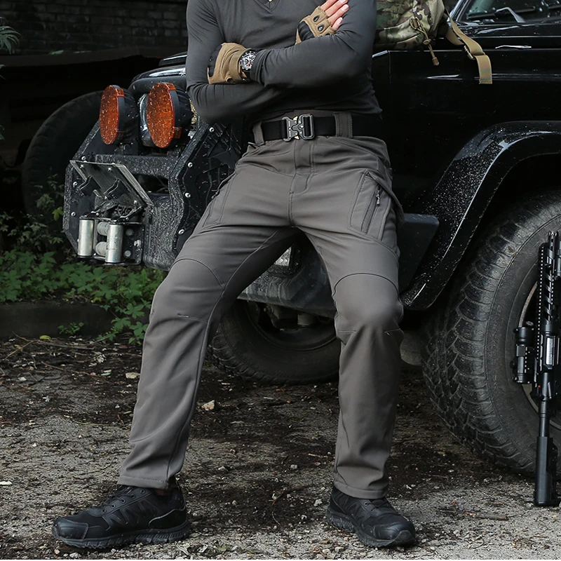 Profesional de los hombres de invierno resistente al agua los peces táctico SoftShell senderismo militar pantalón hombre del ejército caza campamento pantalones subir Trekking de lana Profesional de los hombres de invierno resistente al agua los peces táctico SoftShell senderismo militar pantalón hombre del ejército caza campamento pantalones subir Trekking de lana