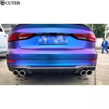 

A3 S3 RS3 carbon fiber rear bumper diffuser lip spoiler for Audi A3 S3 RS3 Sportback 2018