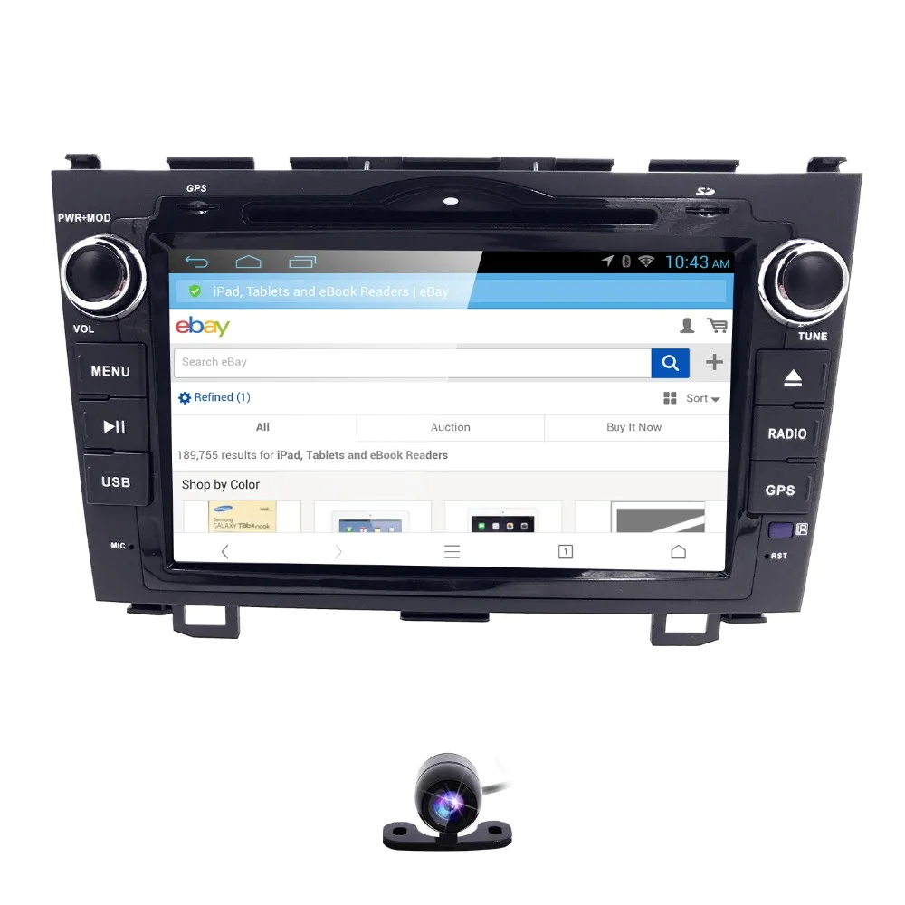 Cheap Android 8.0 HD 1024*600 Car DVD Player Radio For Honda CRV 2007 2008 2009 2010 2011 4G WIFI GPS Navigation Head Unit 2 din 2GRAM 1
