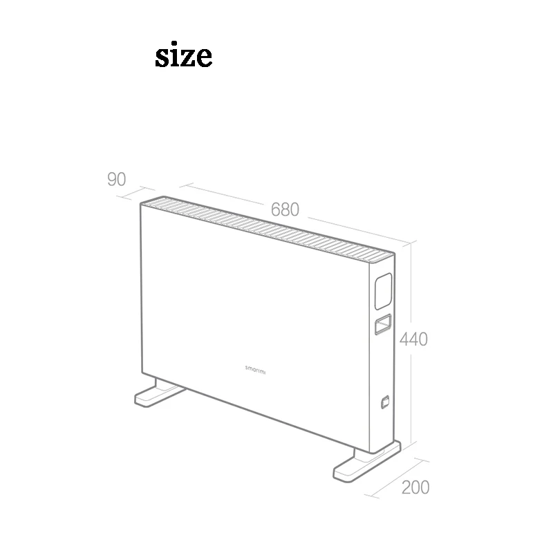 XIAOMI Smartmi Электрический нагреватель быстрый нагреватель для дома ванная комната конвекторный тепловентилятор тихий нагрев умная версия управление приложением