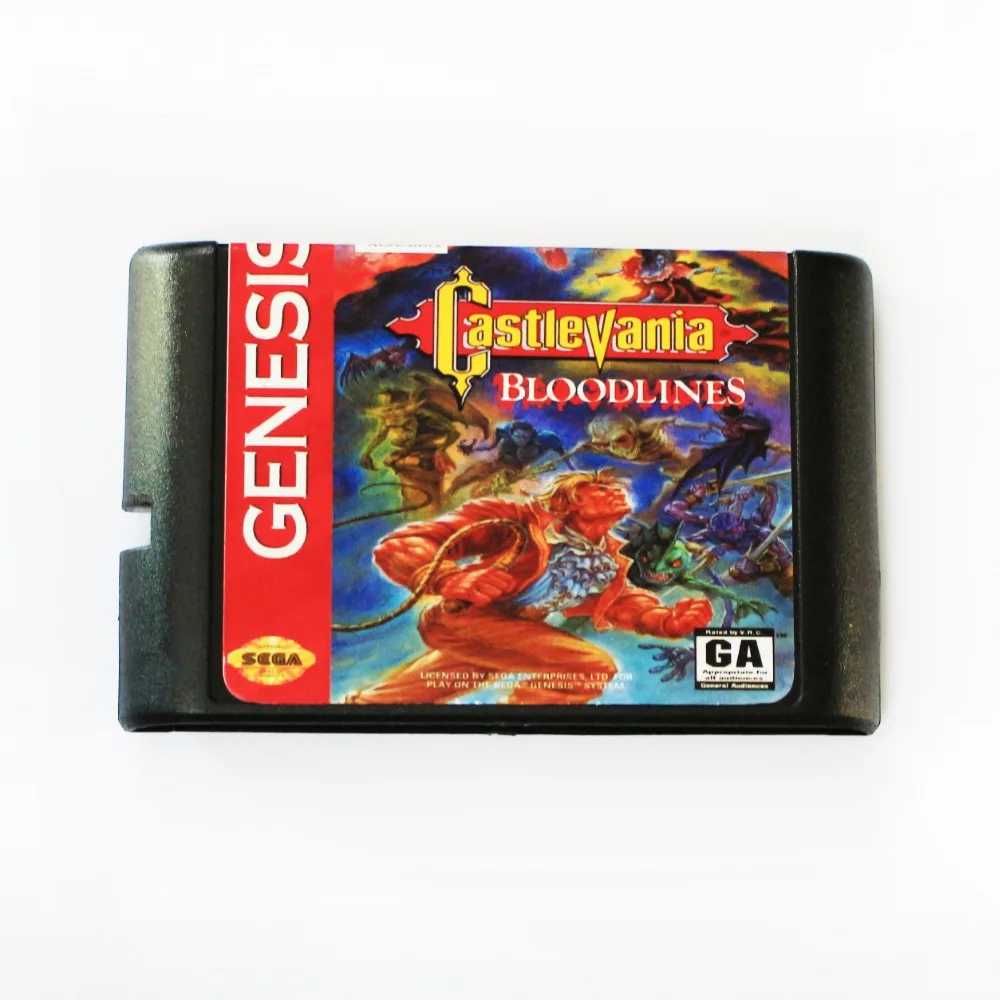 Castlevania родословных 16 бит MD карточная игра для sega игры sega Mega Drive для sega Genesis