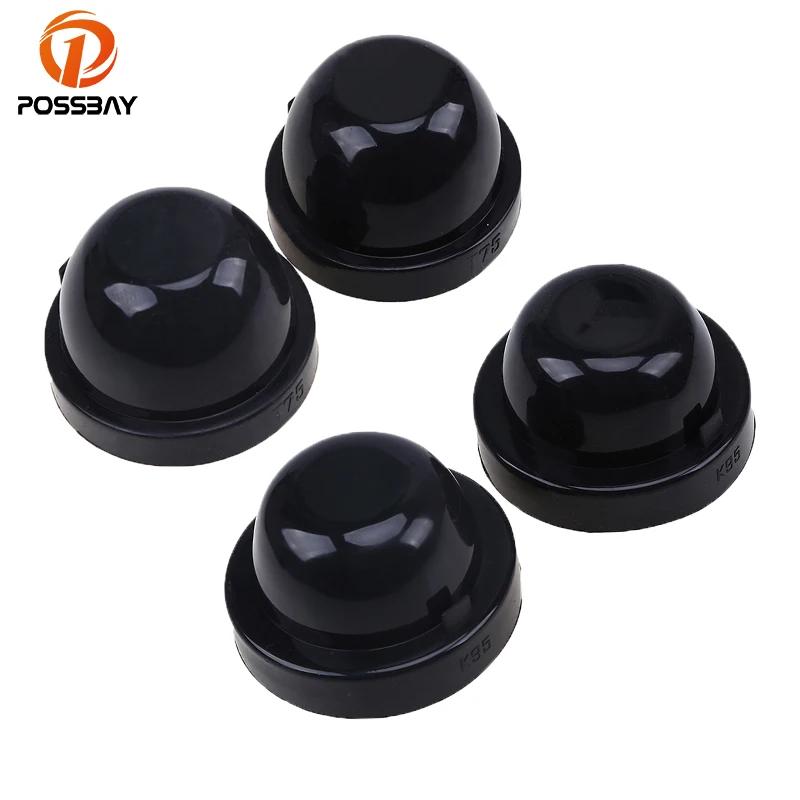 POSSBAY Black Rubber Waterproof Dustproof Headlamp Seal Dust Cap 55 105mm HID LED Headlights