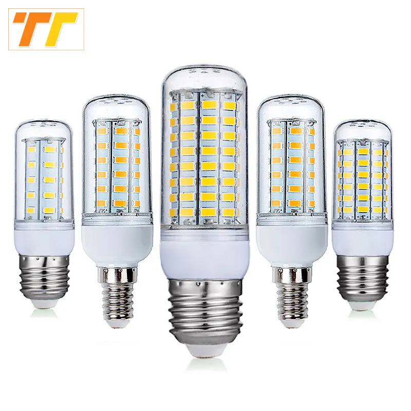 Светодиодные лампы лампада E27 E14 лампы кукурузы 24 36 48 56 69 72 96leds SMD 5730 220 В Lamparas светодиодные люстры свечи прожектор