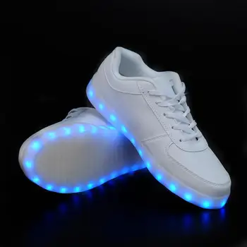 

Cheap Nice New Fashion Led Luminous USB Charging Lights Men Shoes Led Shoes Casual Basket Neon For Adults High Quality