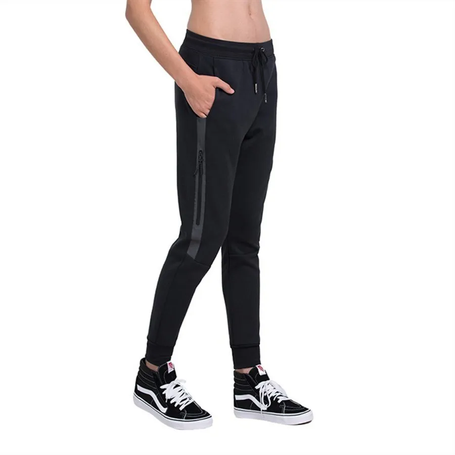 Женские штаны для бега с эластичной резинкой на талии XXL, свободные тонкие женские штаны для тренировок, брюки для бега