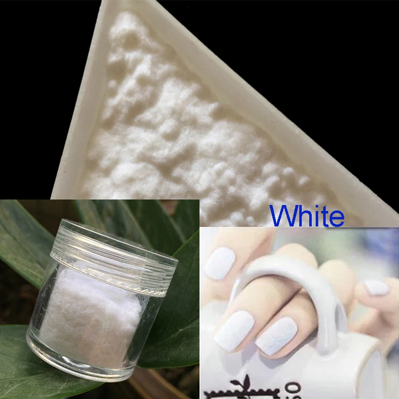 

10g/bottle 3D Candy Manicure Velvet Powder White Nail Decoration Fuzzy Flocking Nylon Powder For Nail Glitter Art Tips 2424