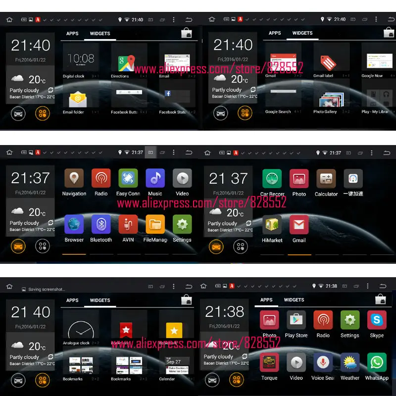 Excellent Android 6.0 Quad-core 2GB  Quad-co Car DVD Player For ford focus mondeo / ford c max / S-MAX / ford kuga With 3G/wifi USB GPS BT 2