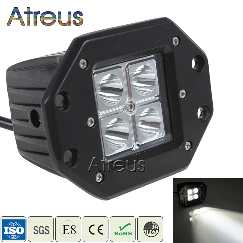 

Atreus 3 дюйма 12 Вт фонарь заднего хода 12 В для ATV 4X4 внедорожника прицепа дальнего света