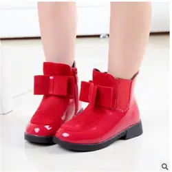 VL8180/осенне-зимние ботинки, детская обувь, обувь для девочек с бантиком в британском стиле