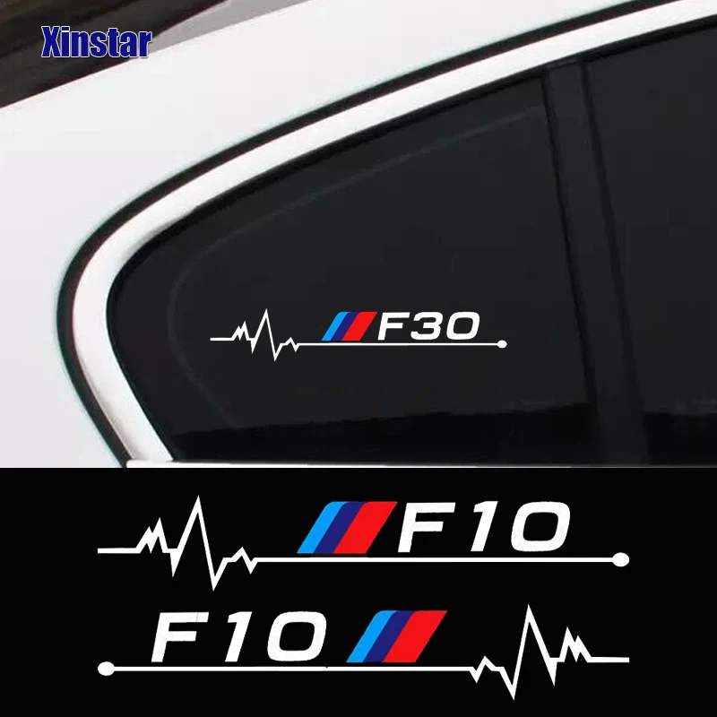 

2pcs car windows sticker for bmw F10 F20 F01 F02 F30 F31 F34 F48 F87