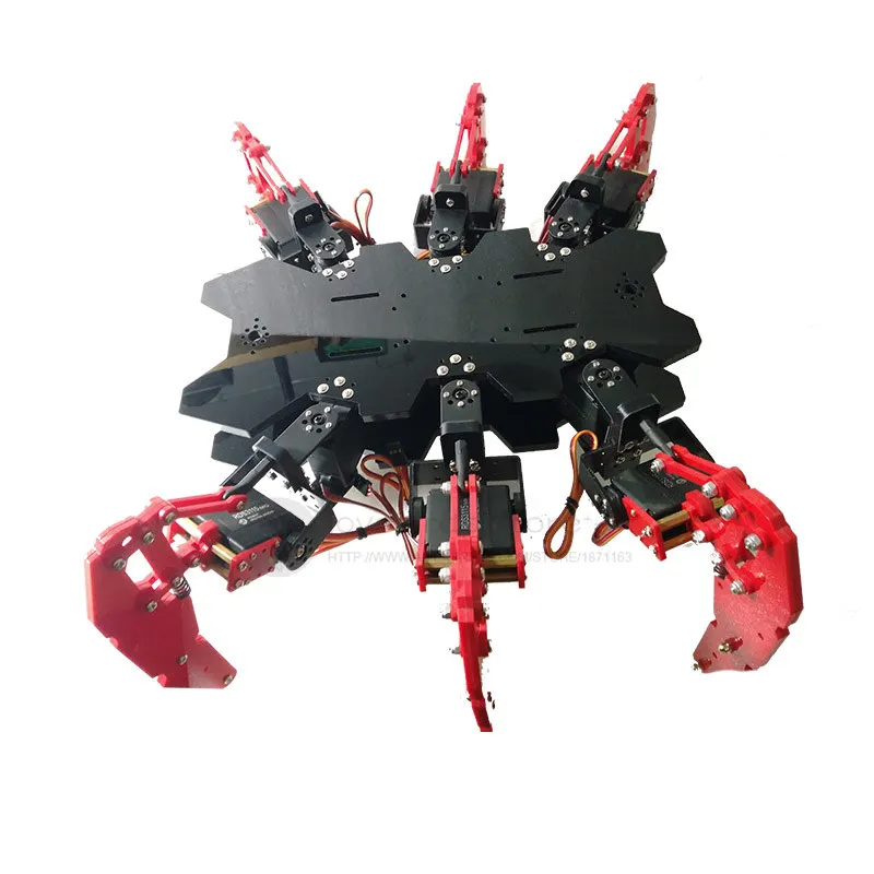 DIY 12DOF алюминиевый сплав + акриловая бионическая фоторамка Hexapod spider с цифровыми
