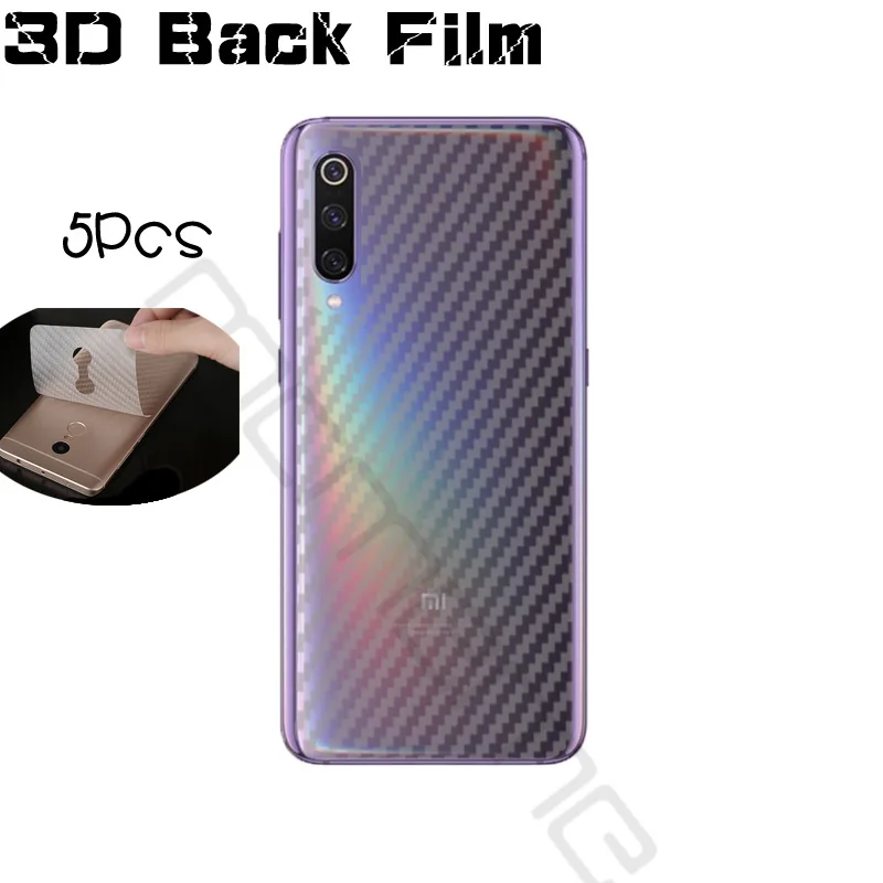 5 шт./лот для xiaomi 9 9se 3D защита от отпечатков пальцев из углеродного волокна
