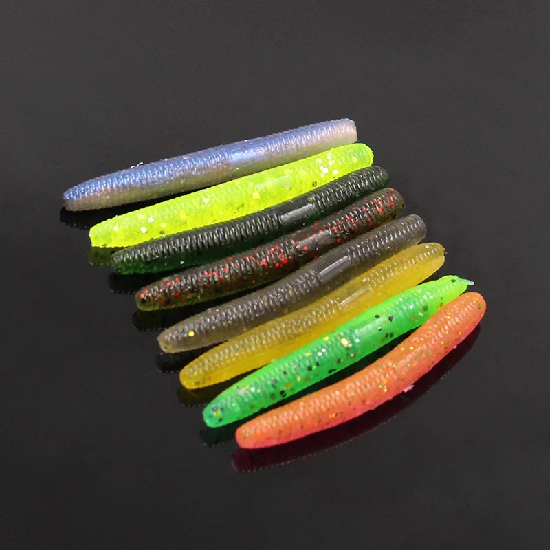 20Pcs 50mm 1.4g Soft Fishing Lures Fishing Plastice Lure Fish
