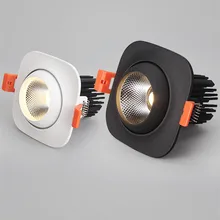 Затемнения бычий глаз светодиодный светильник потолочный СВЕТОДИОД точечный свет 10 Вт 15 Вт AC85-265V светодиодный потолочный встраиваемый освещение внутреннее освещение