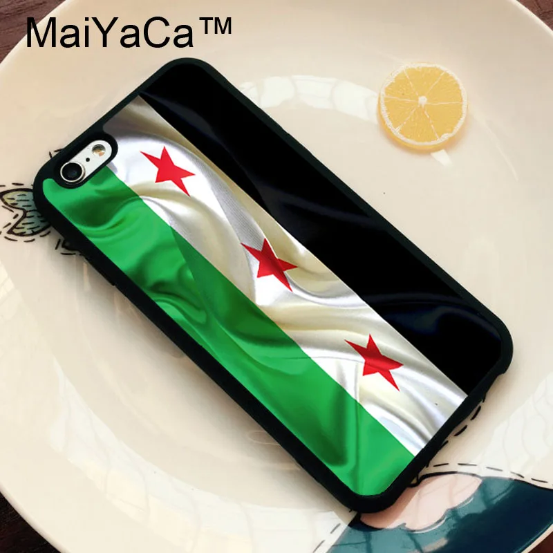 

MaiYaCa Syria flag Print Soft TPU Mobile Phone Case Cover Coque For iphone X XR XS MAX 6 6S 7 8 Plus 5 5S SE Cover Fundas
