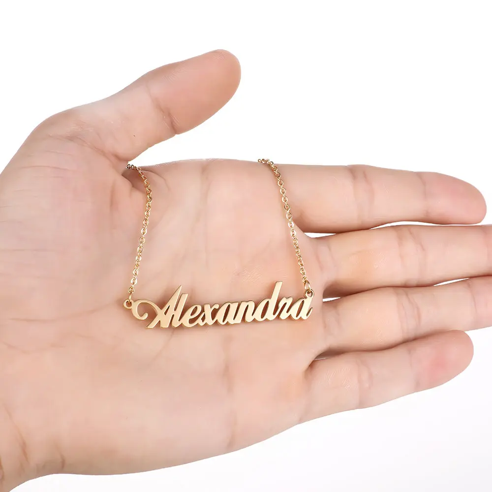

Any Personalized Name Necklace Jewelry 304L Stainless Steel Chain Pendant Custom Name Fascinating Choker Necklace Best Gifts