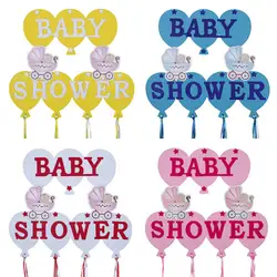 Новый Baby Shower Письма Подвесные украшения Детские коляски узор висит Подвески баннеры для DIY кревечерние щение вечерние украшения поставки