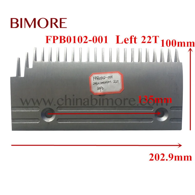 10 шт. BIMORE FPB0101-001 FPB0102-001 FPB0103-001 FPB0104-001 FPB0105-001 гребень эскалатора для Fujitec 22 T