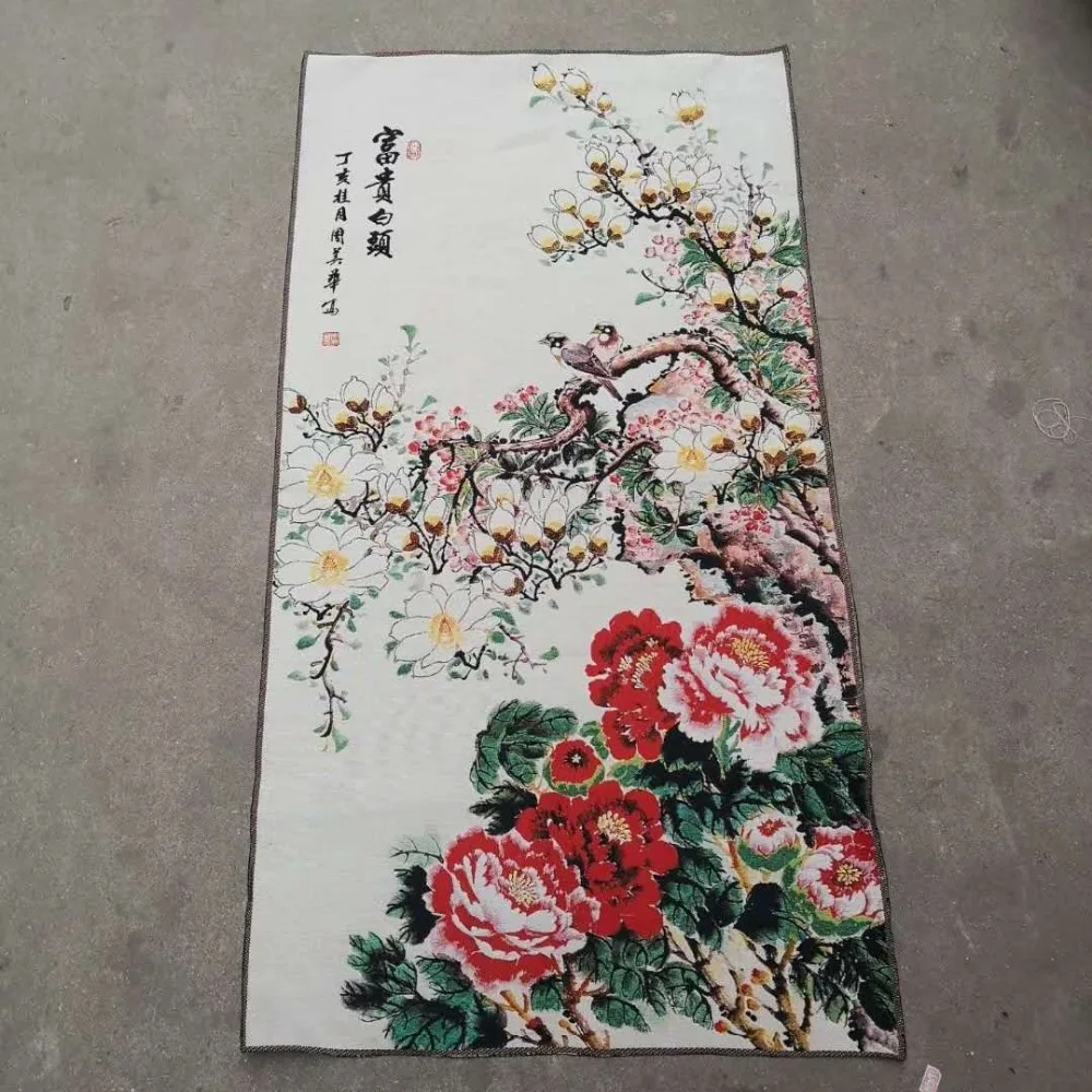 

Chinese boutique collection thangka embroidery (Fu gui bai tou) picture