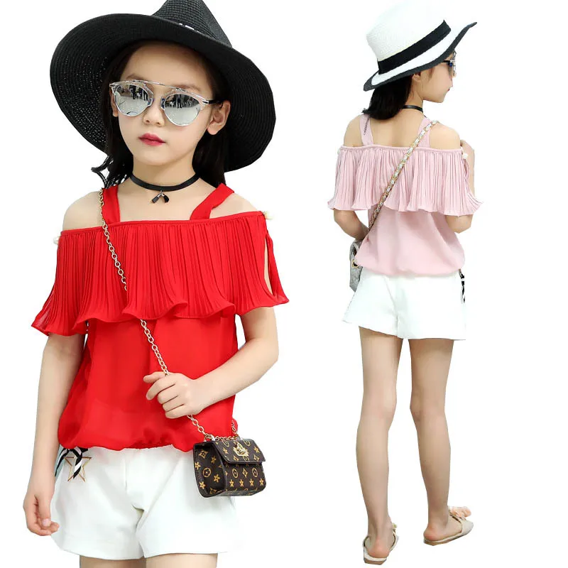 Summer Girls Clothing Set Fashion 3 4 5 6 7 8 years children's clothing