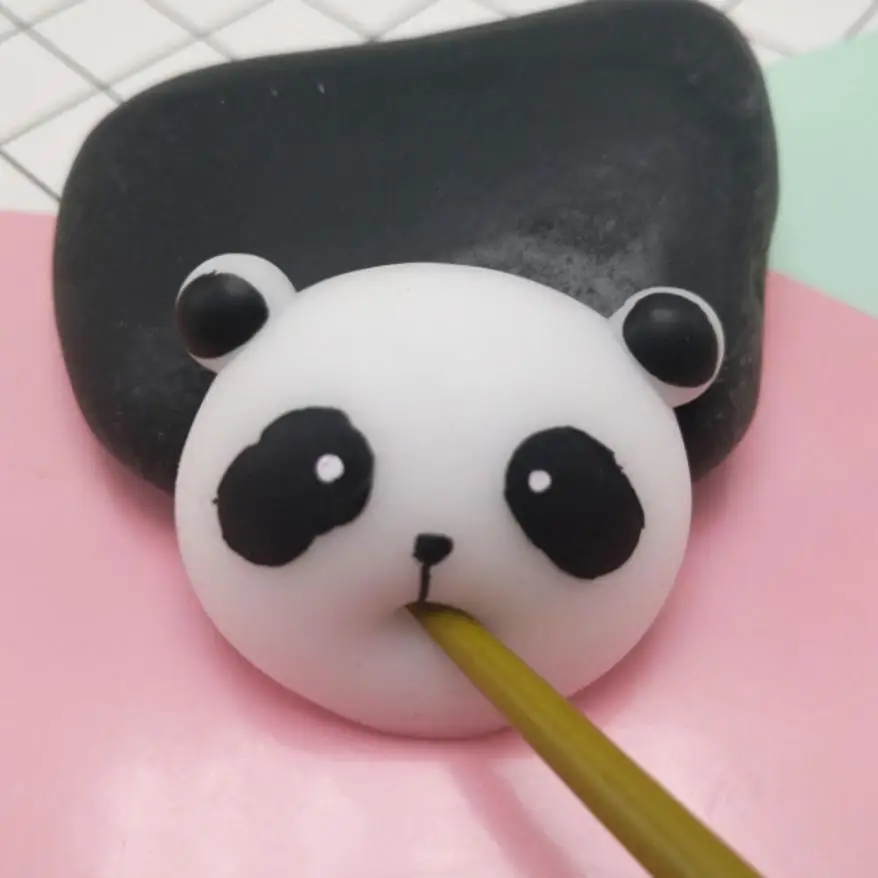 

new Cute Kawaii Soft TPR Cartoon Cat Panda Squishy Squeeze Toy for Children Adults Relieves Stress Anxiety Decoration Squishy