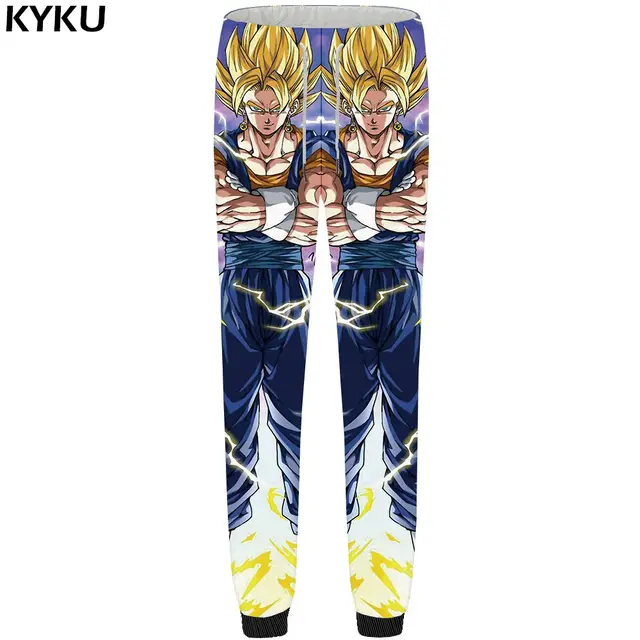 KYKU Brand Dragon Ball Pants Men Goku Sweatpants Muscle 3d Print