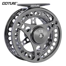 Goture Высокое Качество Fly Fishing Reel 3/4 5/6 7/8 Сменных Fly Reel 2+ 1BB 1: 1 Алюминиевого Сплава рыболовные Снасти Рыболовные Снасти нахлыстом катушка