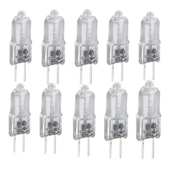 

1/10/20/50pcs Halogen Bulb Light G4 10W JC Type Pin Base Landscape Lighting Table Lamp Clear Halogen Bulb Warm White DC12V