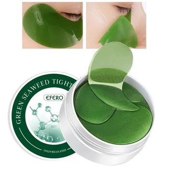 

New Seaweed Crystal Collagen Eye Mask Eyes Cream Anti Wrinkle Anit Age Patch Sleep Gel Hydroge Patches Under The Eyes Bags Pads