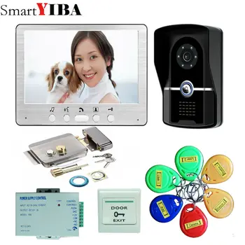

SmartYIBA 7" Color Video Door Phone Video Intercom 1 Monitor Doorbell Camera Intercom Kit IR Night Vision Camera for Apartment