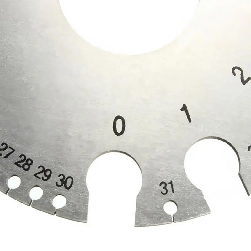 Нержавеющая сталь 0-36 круглый AWG SWG толщина провода линейка Калибр Диаметр измерительный инструмент