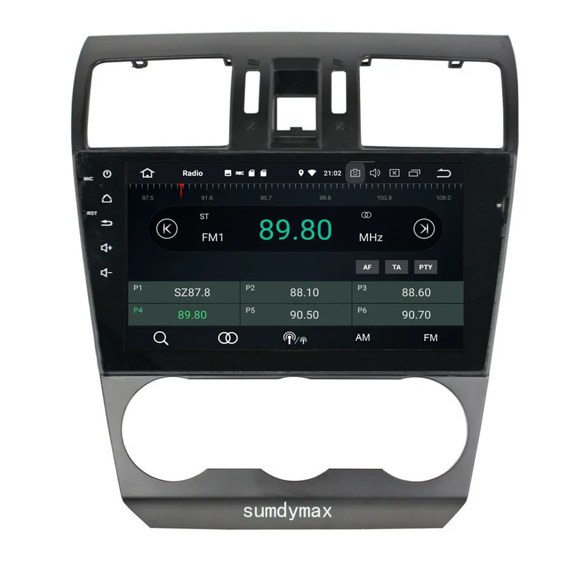 Sale 1024*600 Octa Core RAM 4G ROM 64G Android 9.0 car audio Fit Subaru Forester 2013-2015 Car DVD Player Navigation GPS Radio 10