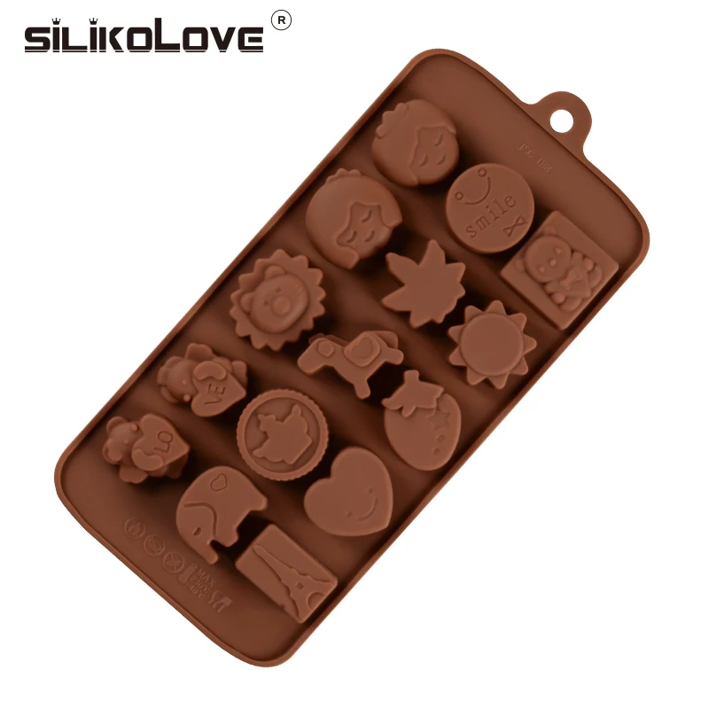 SILIKOLOVE, новые формы для тортов, личность, 15 полости, для приготовления тортов, FDA LFGB, силиконовые формы для выпечки, противень для выпечки, инструменты для тортов