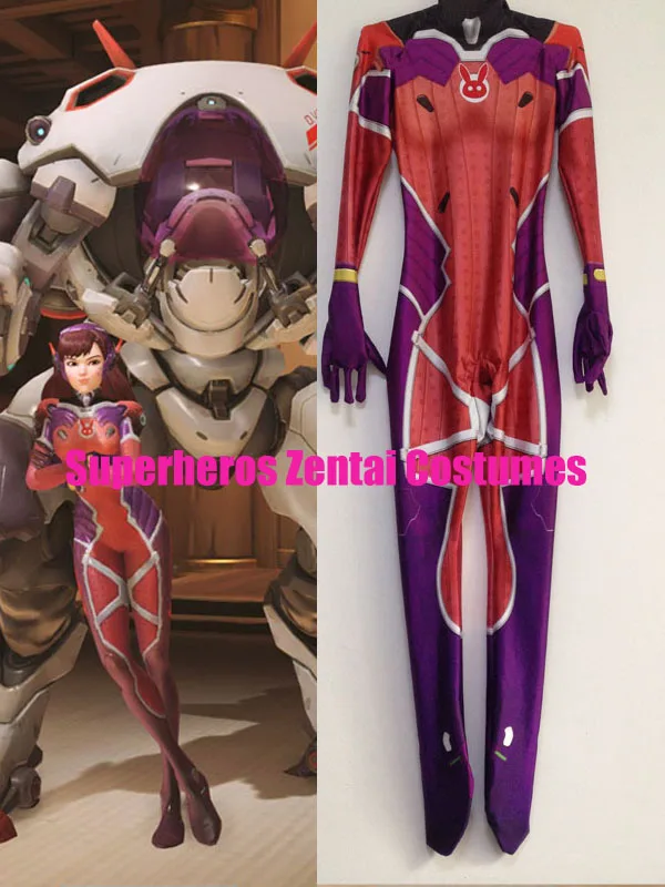 3D Printed White Rabbit D.Va Costume Version 2 DVa Cosplay Costumes ...