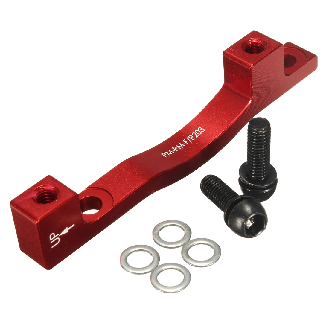 Buen Trato bici disco freno montaje soporte adaptador publicar componentes 203mm 8 ''cnccolor: rojo