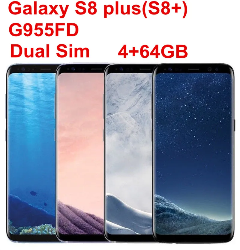 

Samsung Galaxy S8+ S8 Plus Duos G955FD Dual Sim Original LTE Mobile Phone Octa Core 6.2" 12MP RAM 4GB ROM 64GB Exynos NFC