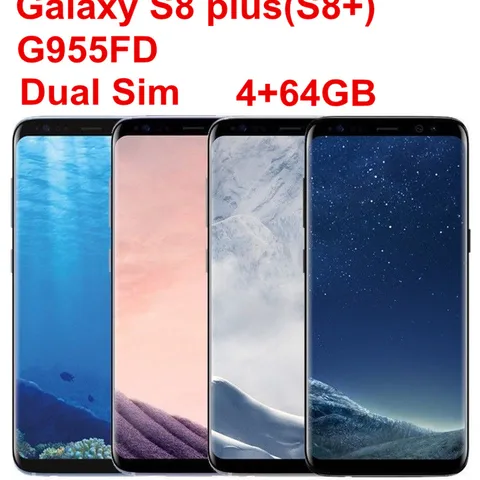 Samsung Galaxy S8  Plus Duos G955FD Dual Sim Original LTE Mobile Phone Octa Core 6 2  12MP RAM 4GB ROM 64GB Exynos NFC