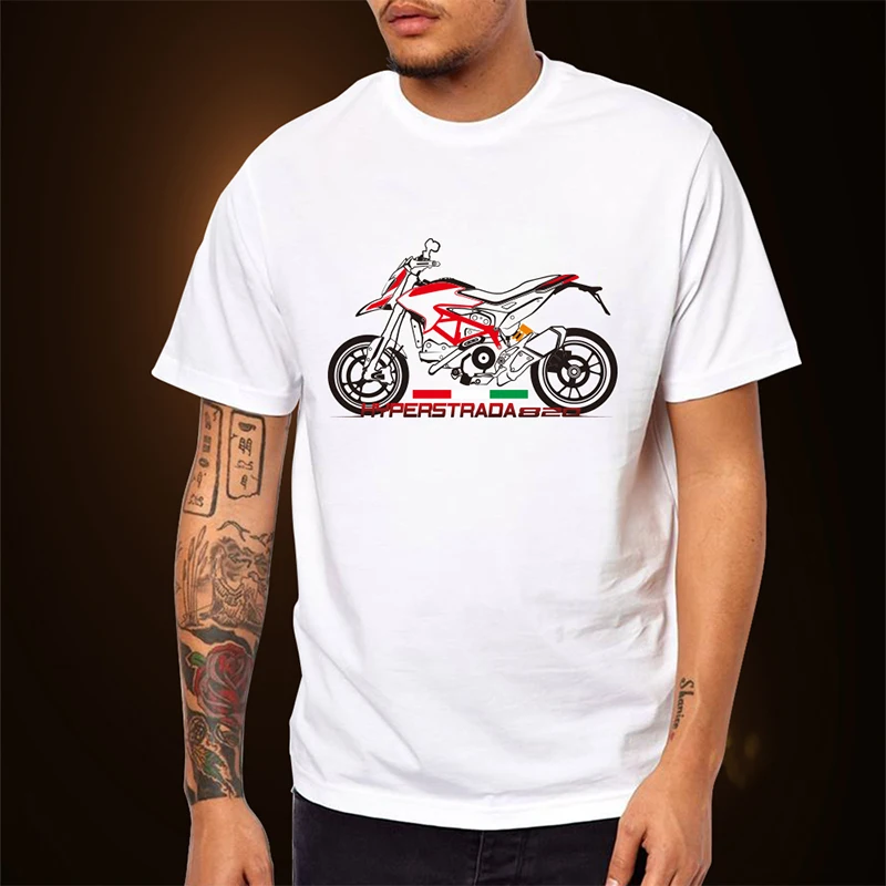 

KODASKIN Motorcycle tshirt Tee Shirts Men Tops & Tees T-shirt for Ducati Motorbike Multistrada 820