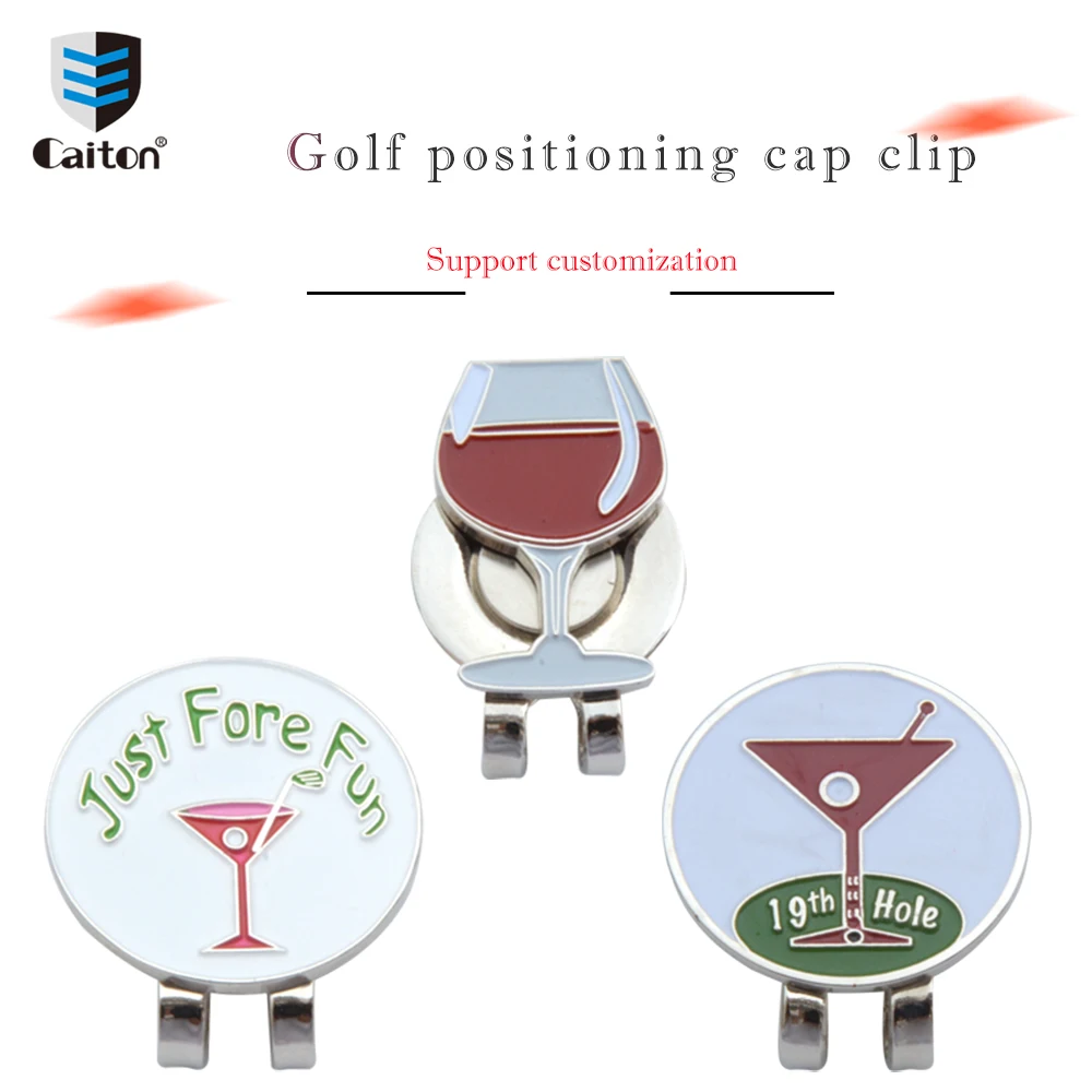 Caiton Golf Ball Marker and Magnetic Hat Clips Golf accessorie Wine glass Cans pipe s Golf gifts