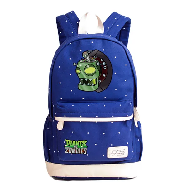 Новая игра PVZ Растения против Зомби холщовый рюкзак с принтом школьные сумки для девочек-подростков Mochila Feminina рюкзак для ноутбука - Цвет: 17