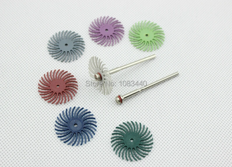 

2 Set Various Grain Size Flower-shaped Grinding Wheel Crack Polishing Head with 2.35/3mm Shank for Dremel Rotary Tools