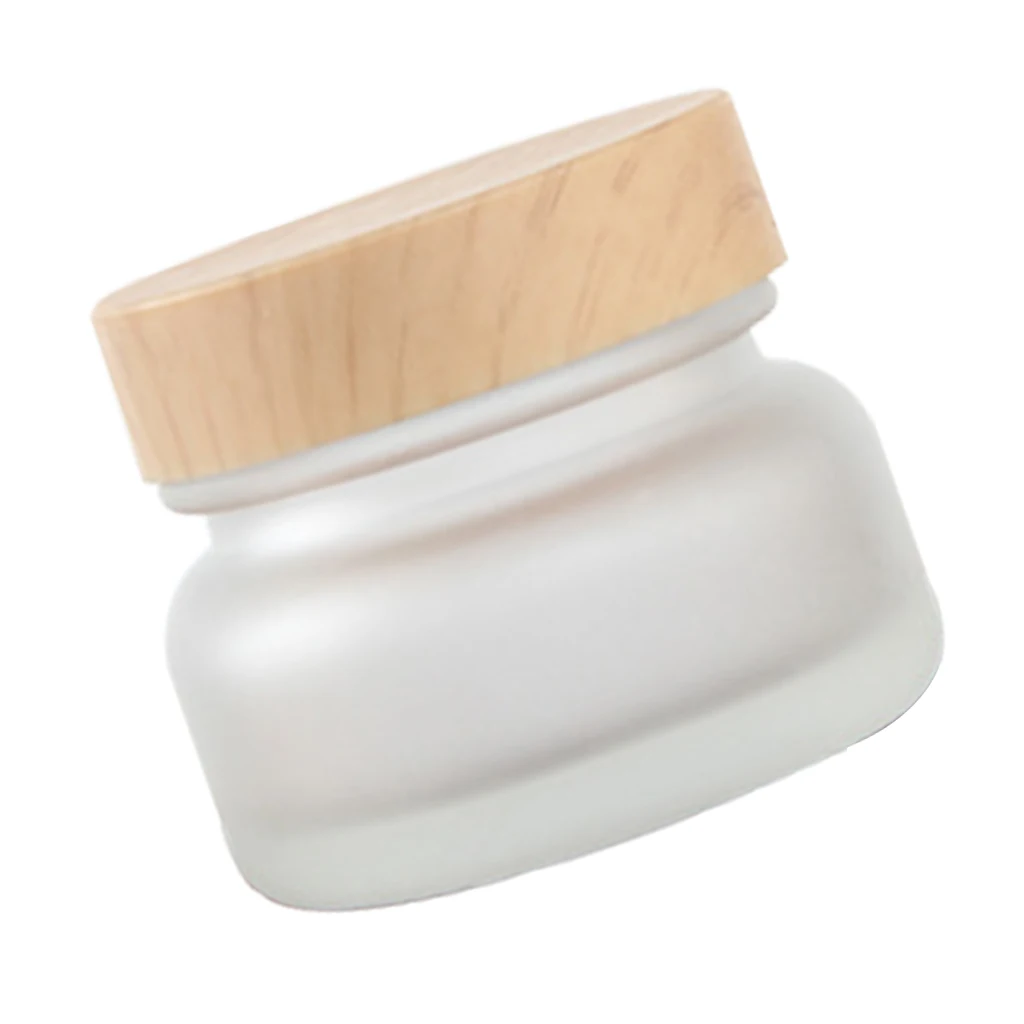

Perfeclan 50g Leakproof Mat Glass Jar Face Cream Mask Pot Lip Balm Container