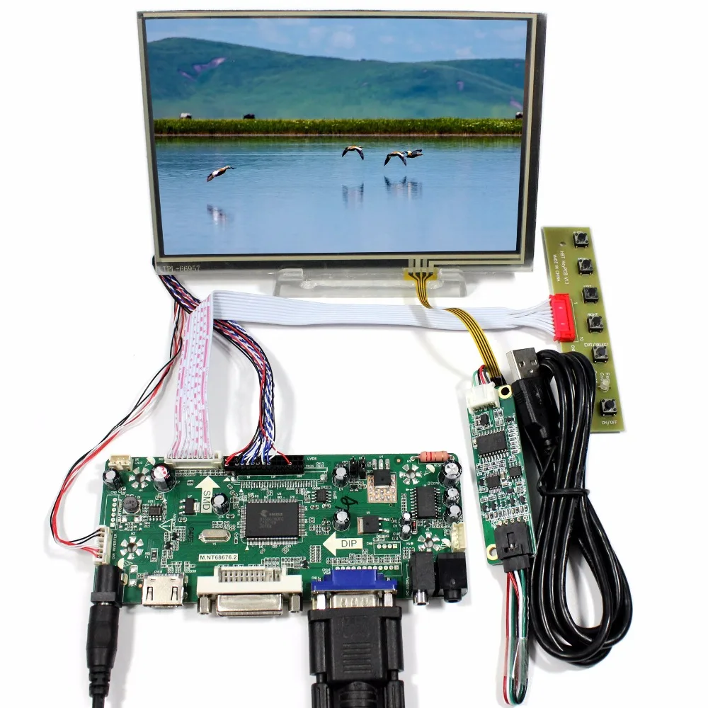 HDMI+DVI+VGA LCD Controller Board Driver for 1280X800 N070ICG-LD1 40Pin